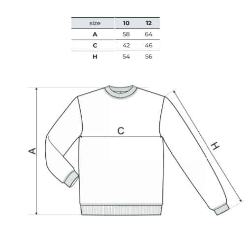 detska mikina pres hlavu