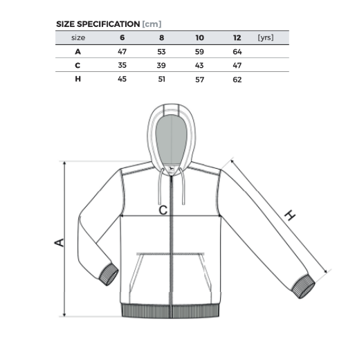 mikina detska se zipem